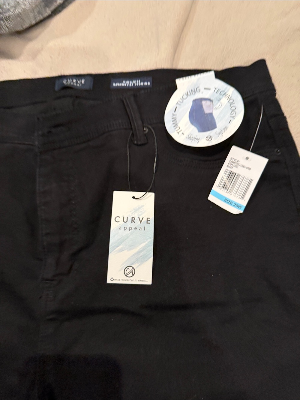 NWT Curve Appeal Women’s Black Jeggings size 20w